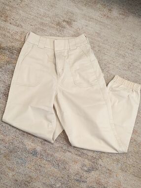 Express Cream Pull-On Utility Joggers